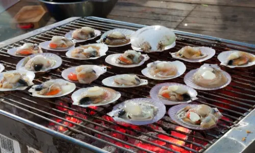 grilled scallops