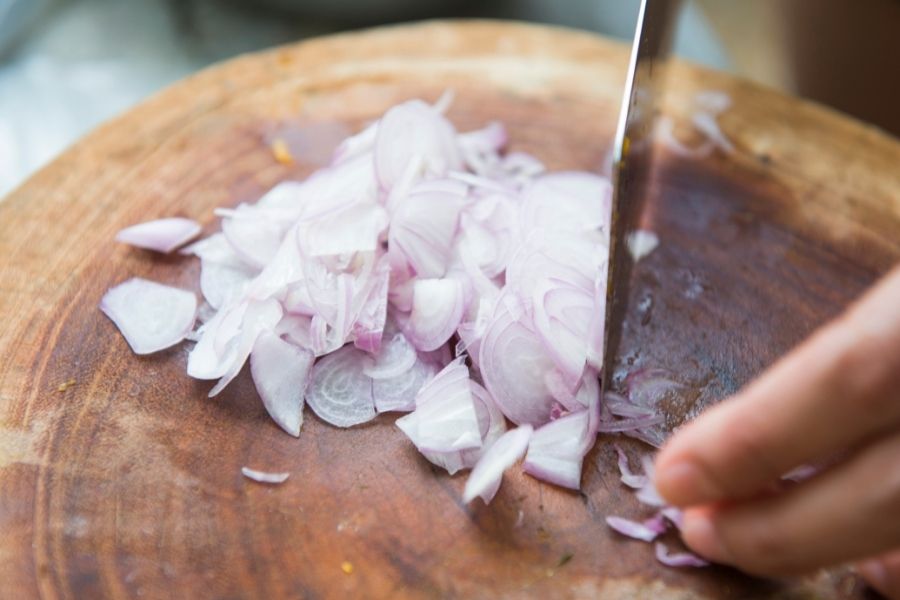 chopped shallots