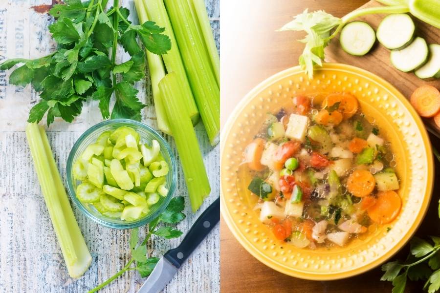 raw vs cooked celery