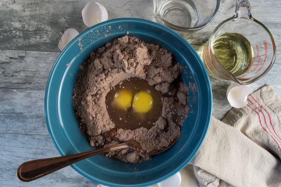 brownie mix with eggs