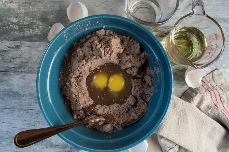 brownie mix with eggs