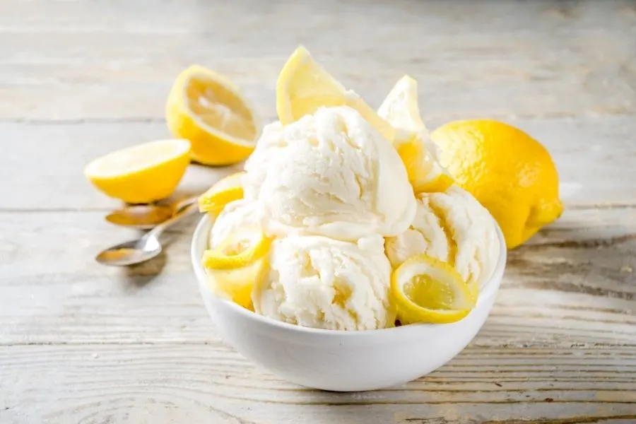 lemon ice cream