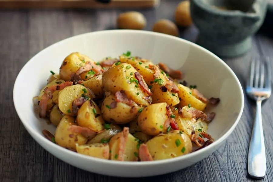 potato salad bacon