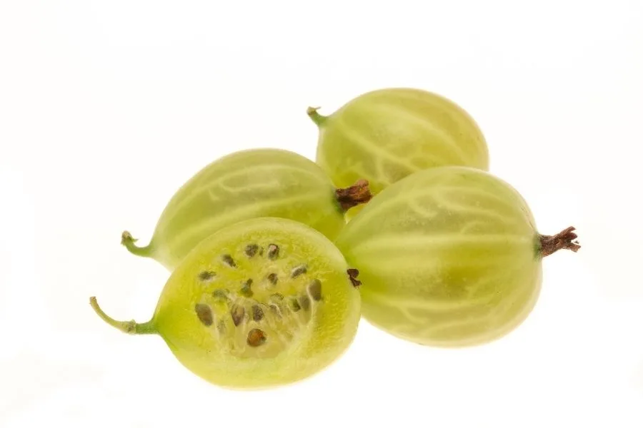 cut gooseberries