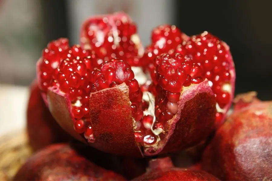 open pomegranate