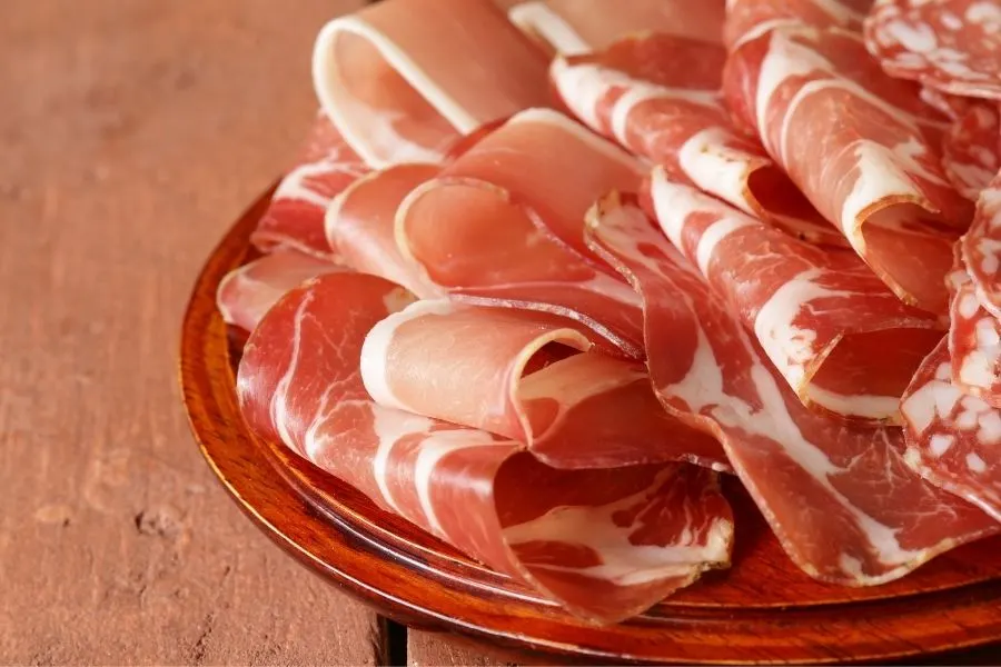 sliced prosciutto