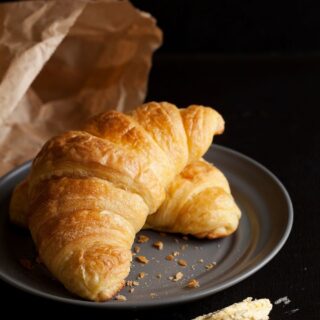 crescent shaped croissants