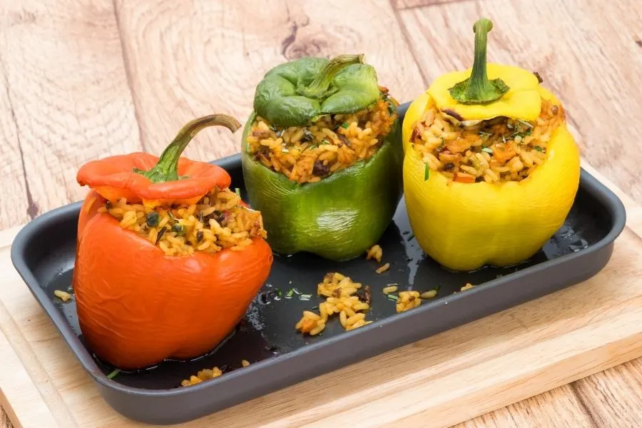 stuffed bell pepper rice