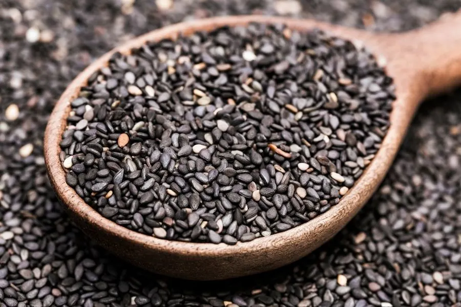 black sesame seeds