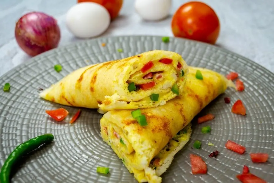 french omelette inside