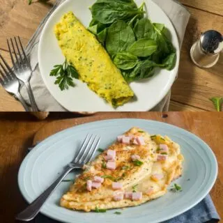 french vs american omelette