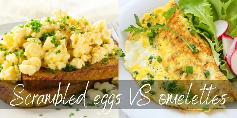 omelette vs scrambled egg