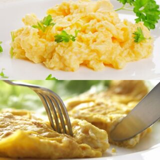 scrambled eggs vs omelette