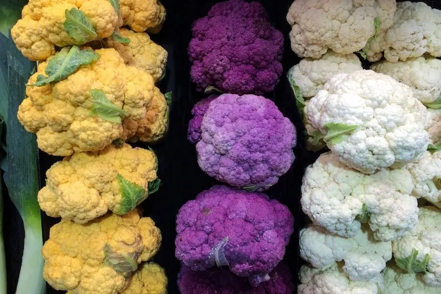 colored cauliflower