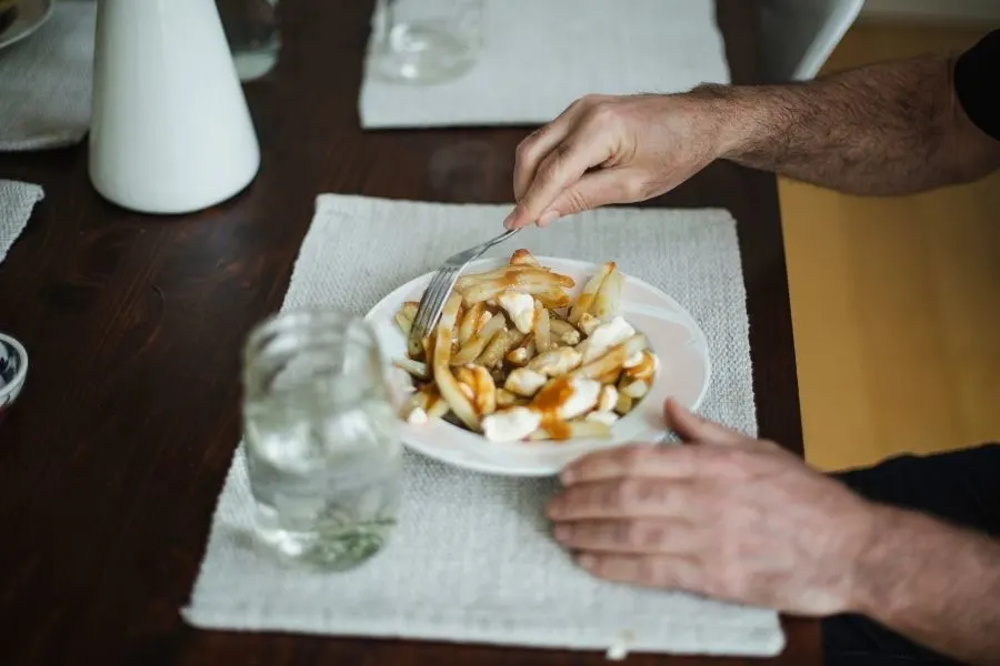 poutine served