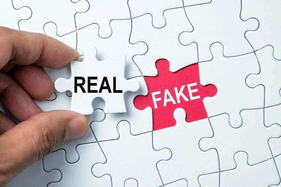 fake vs real