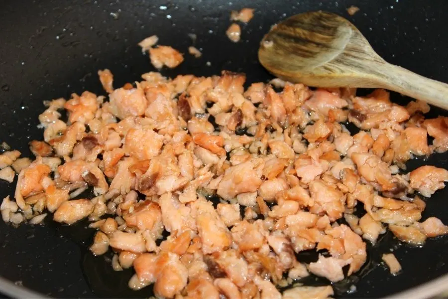 chopped salmon