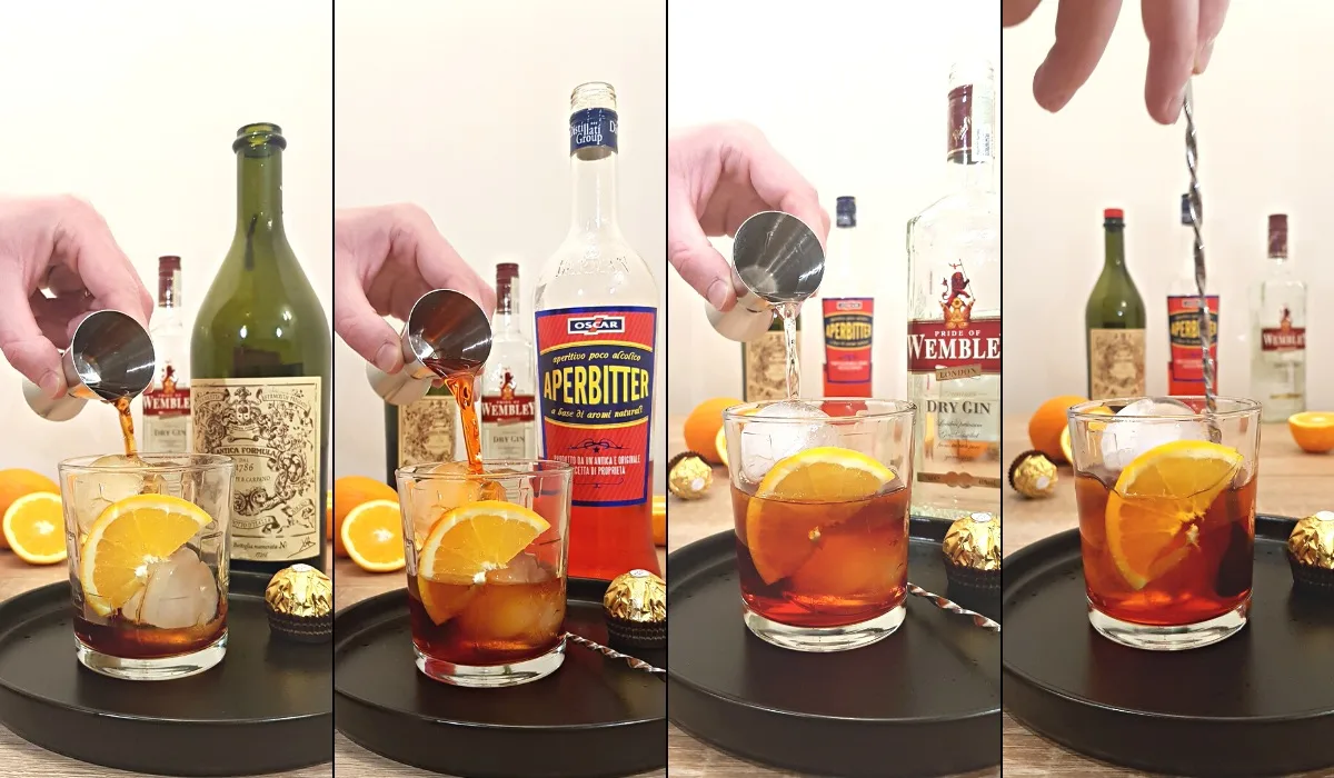 negroni making 1