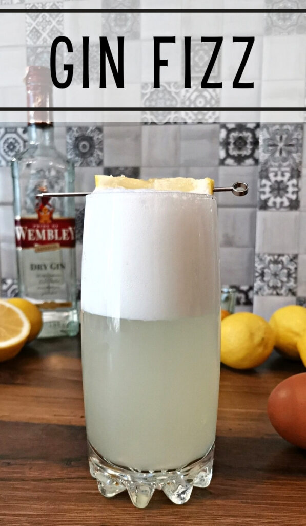 Gin Fizz Cocktail Recipe A Fizzy Gin Sour Foodiosity