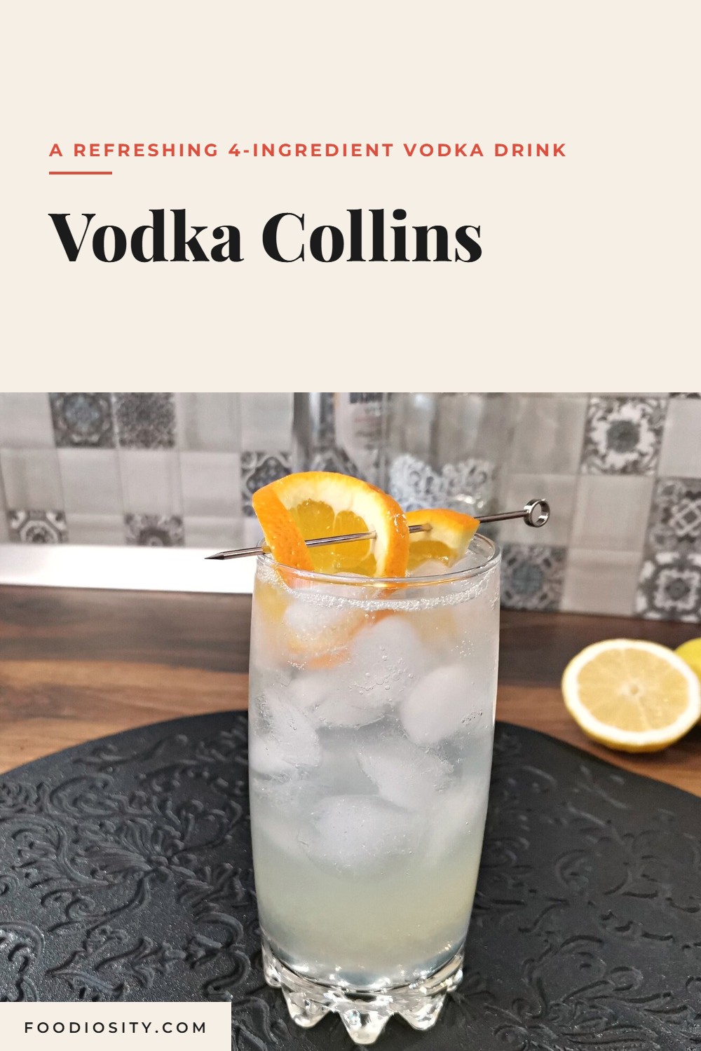 Vodka Collins Recipe &mdash; A Refreshing 4-Ingredient Vodka Drink