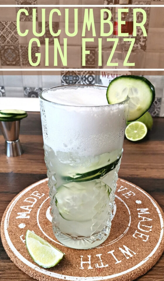 Cucumber Gin Fizz Cocktail Recipe Foodiosity