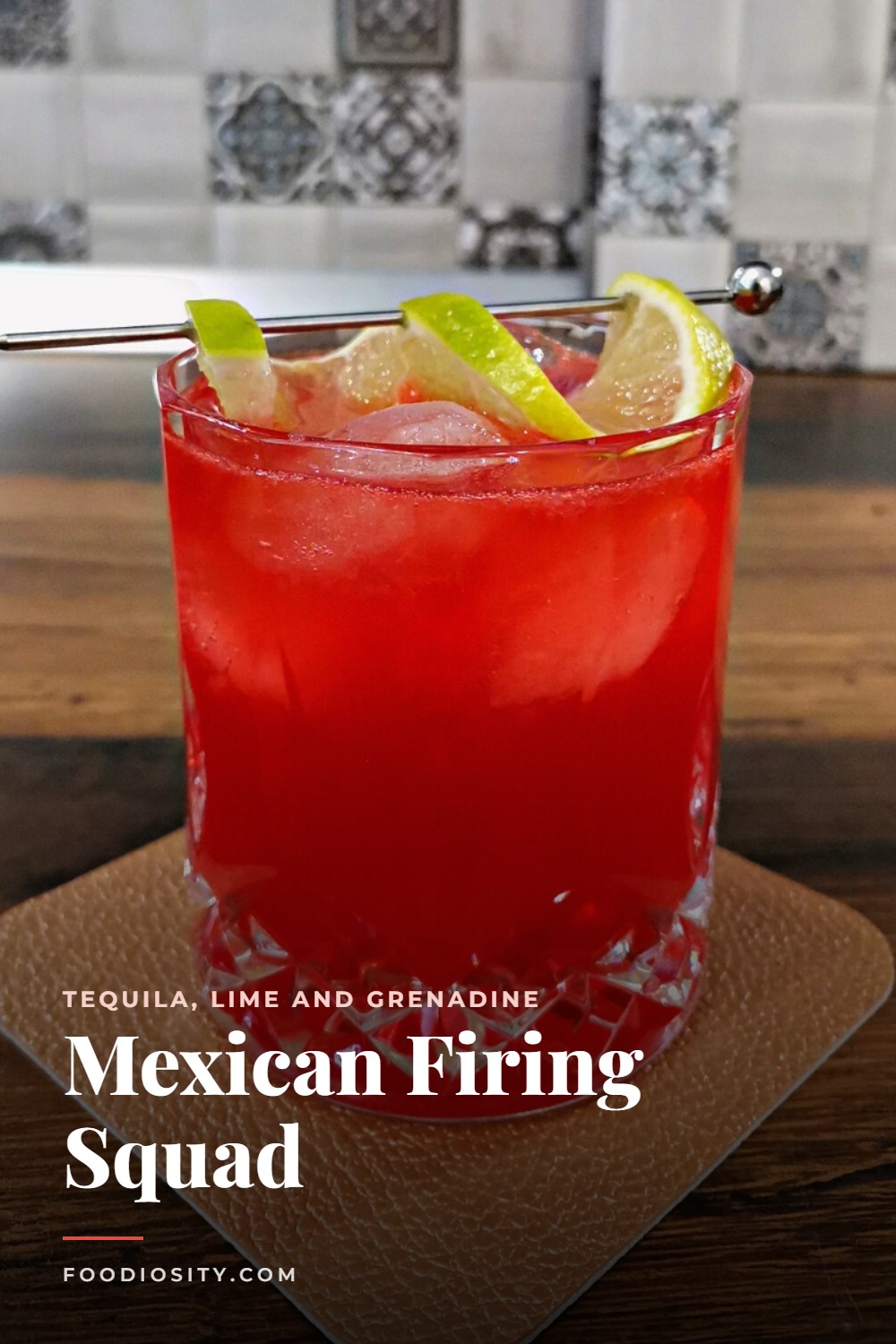 Mexican Firing Squad Cocktail &mdash; Tequila, Lime and Grenadine