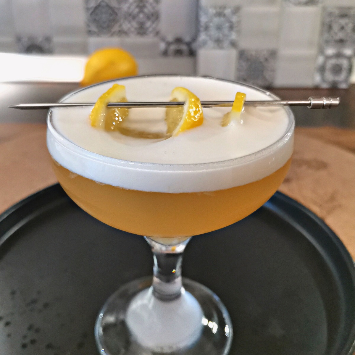 Rum Sour Cocktail Recipe Foodiosity