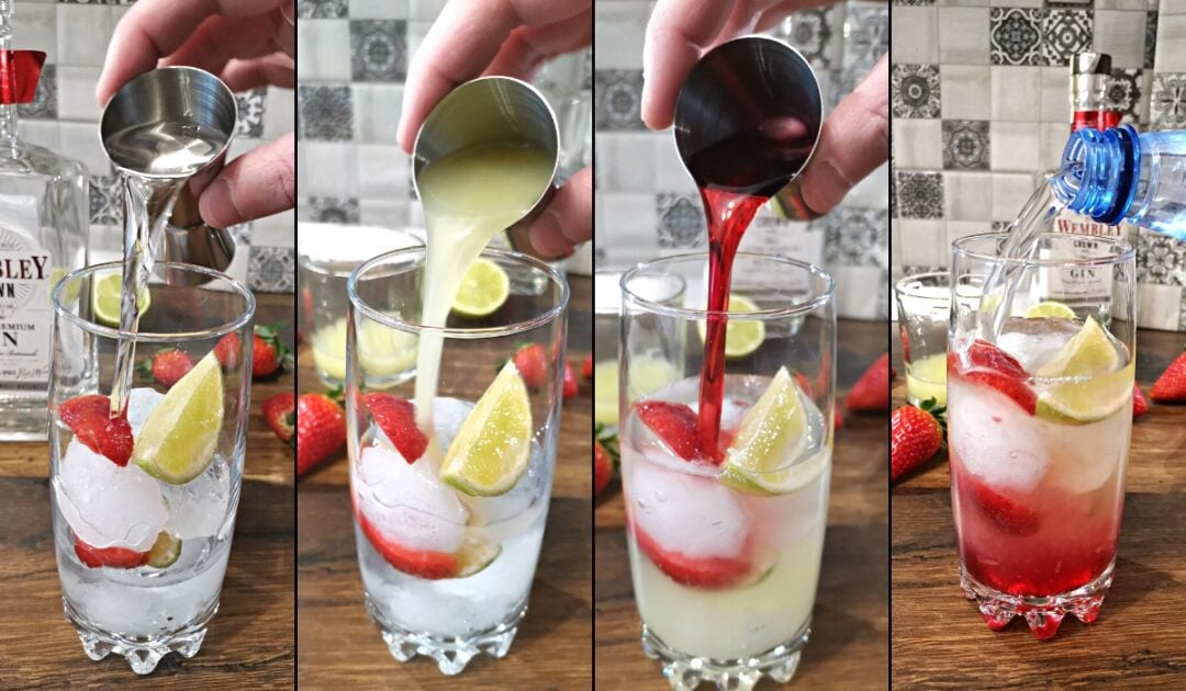Strawberry Ricky Strawberry Lime Rickey Cocktail Recipe - Foodiosity