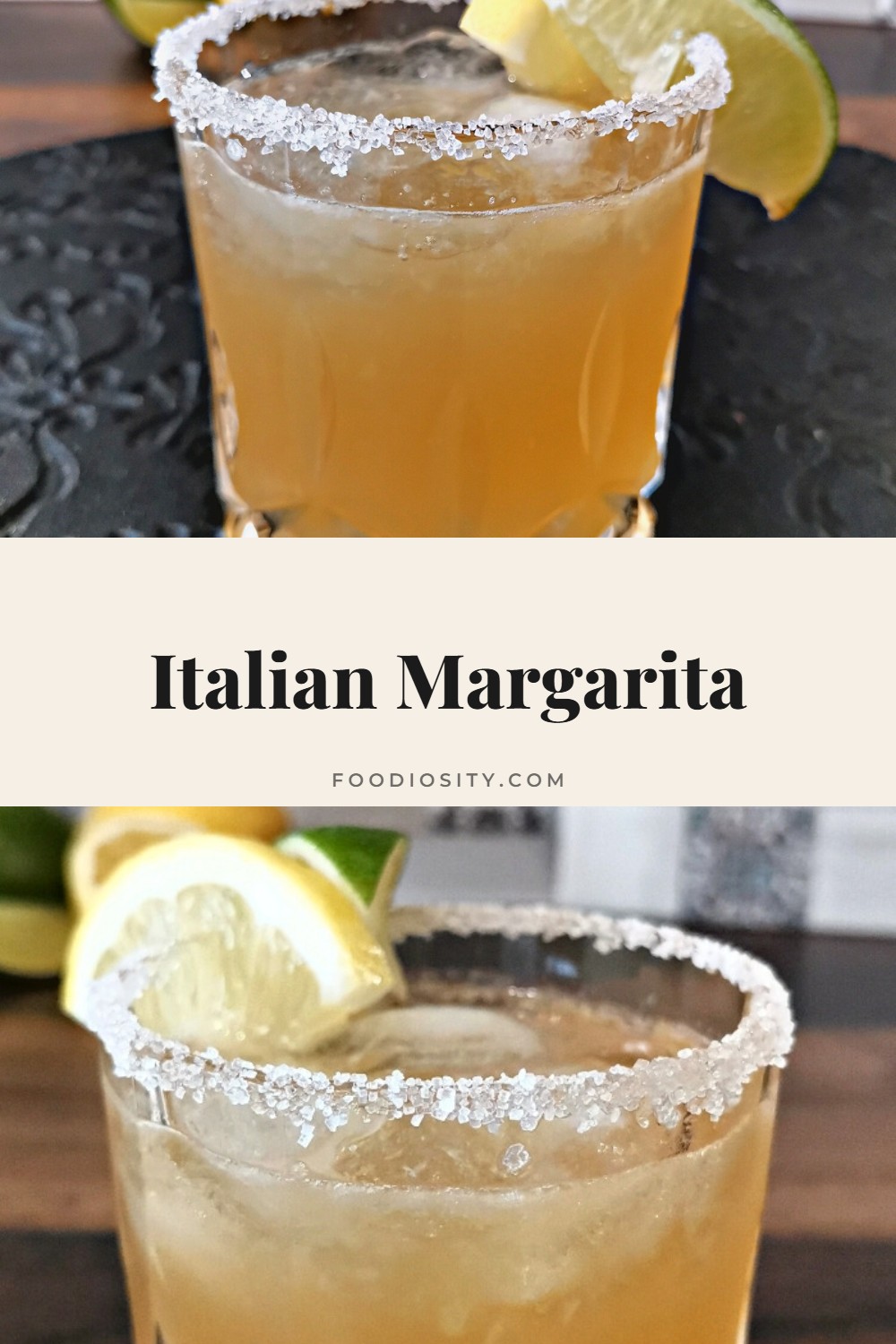 Italian Margarita Recipe &mdash; Tequila, Amaretto, Lemon and Lime
