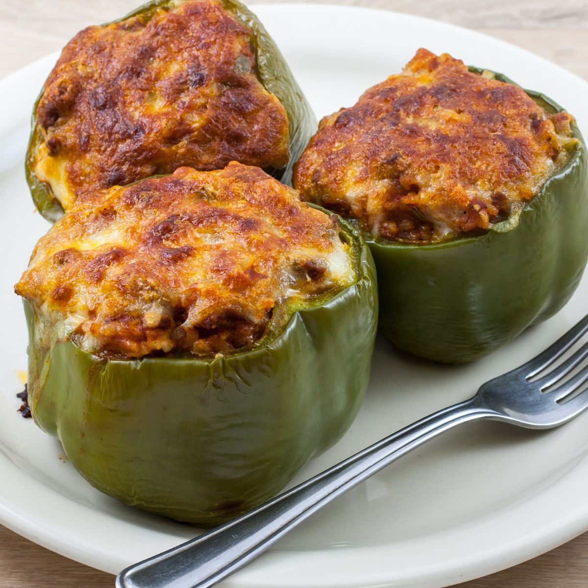 Turkey and Spinach Stuffed Peppers