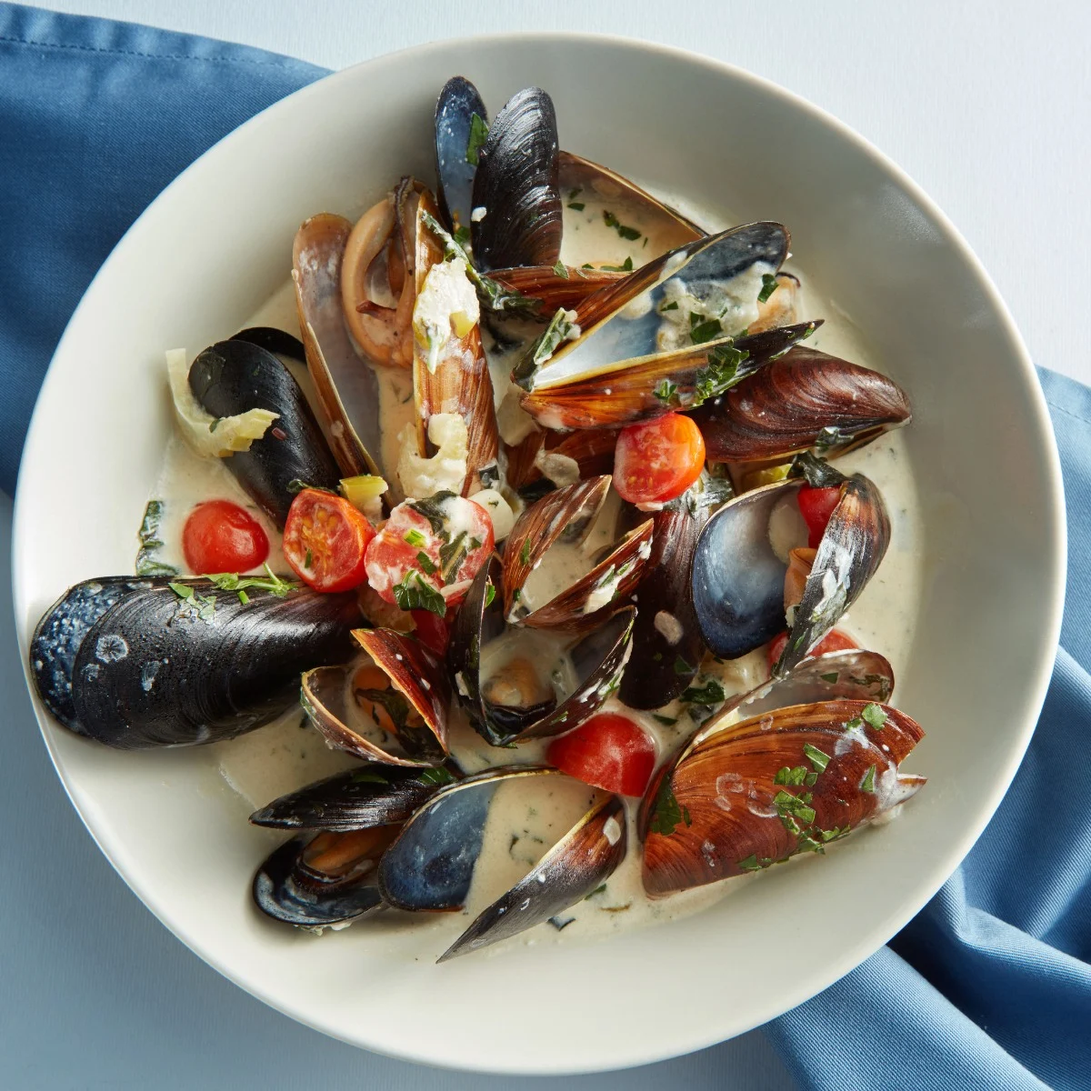 mussels white wine