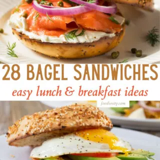 28 bagel sandwiches 1