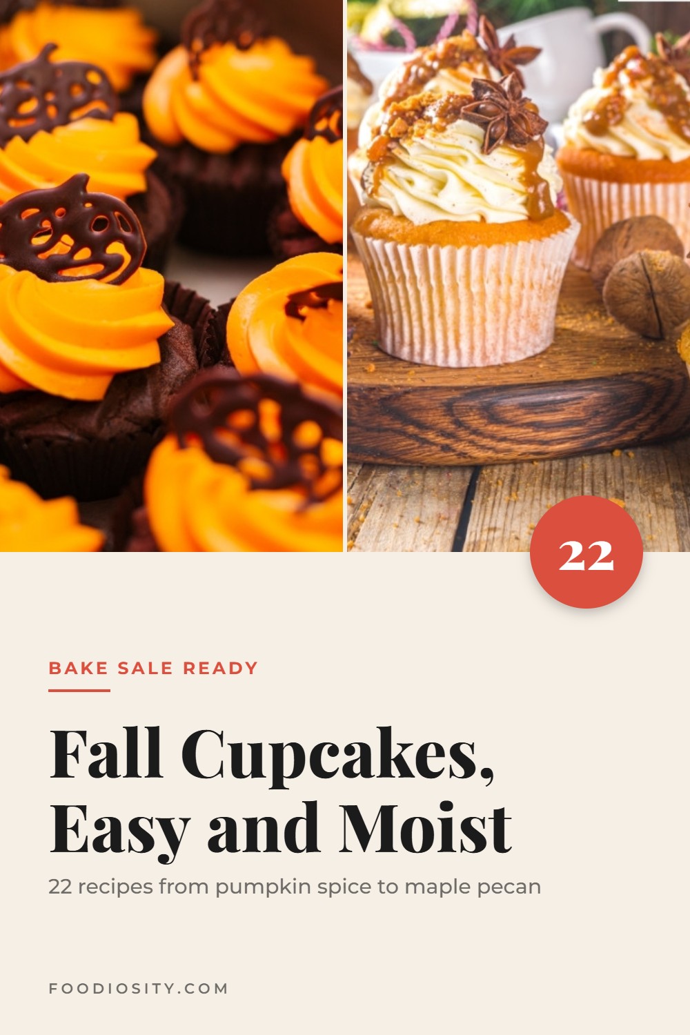 22 Fall Cupcake Recipes — Pumpkin Spice Latte, Caramel Apple, Maple Pecan, Chai Latte