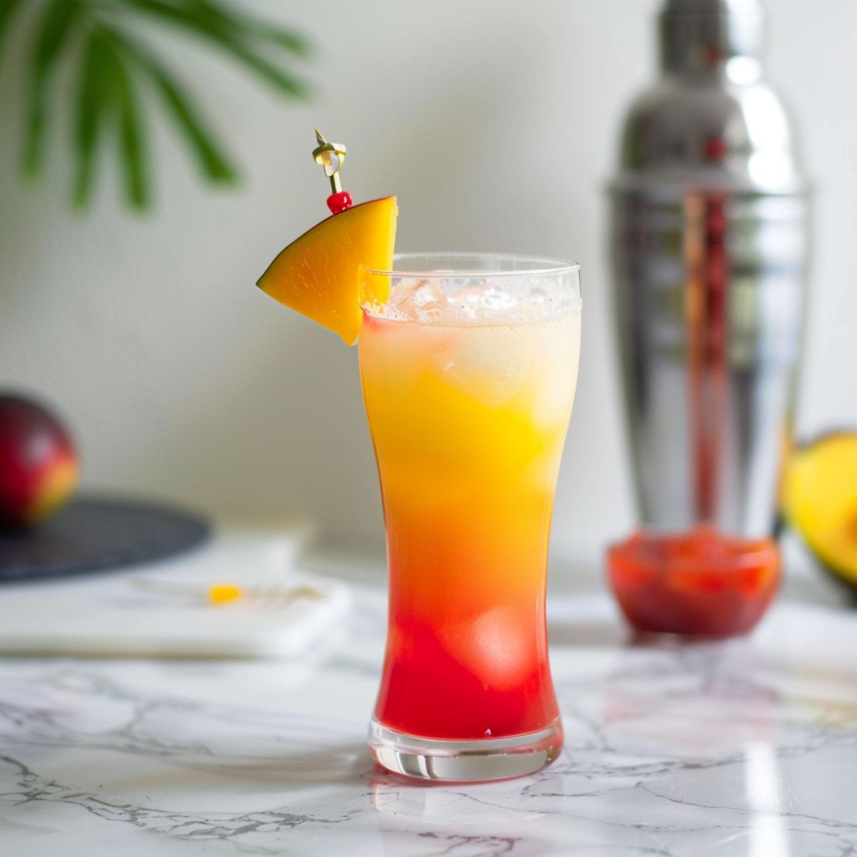 Mango Tequila Sunrise - Rise and shine with a tropical twist - Foodiosity