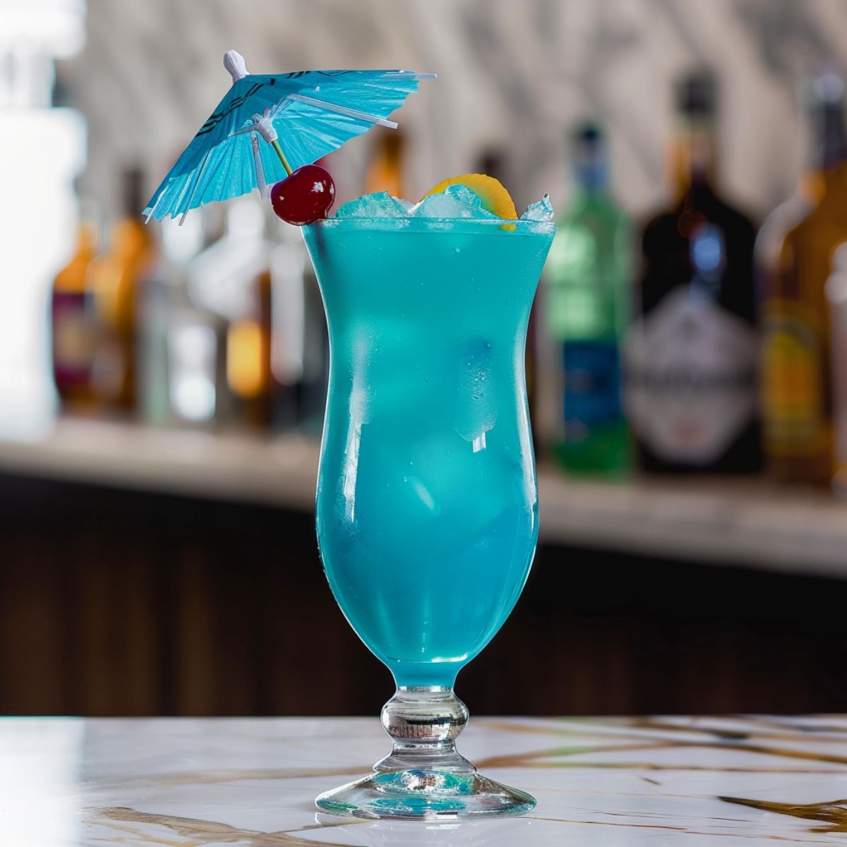 Blue Lagoon Cocktail - Foodiosity