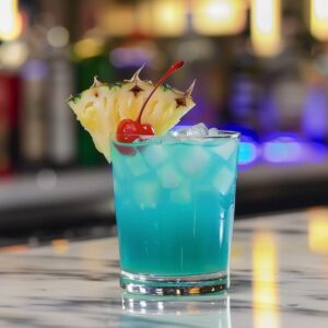 Electric Smurf Cocktail - Foodiosity