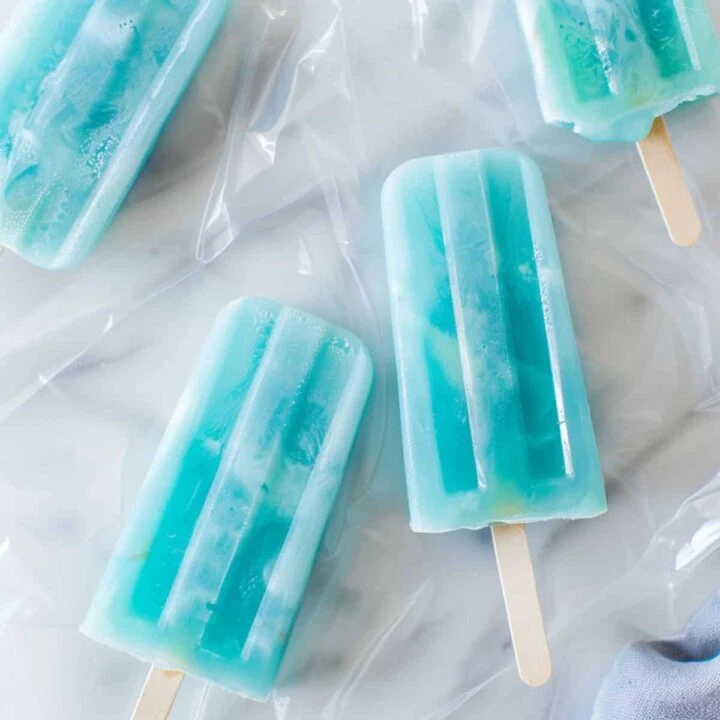Blue Lagoon Popsicles