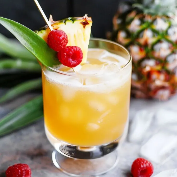 Pineapple Vanilla Vodka Collins - Foodiosity