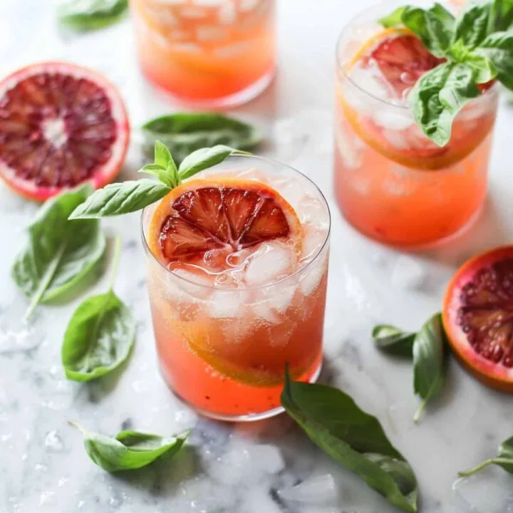 Blood Orange Basil Margarita