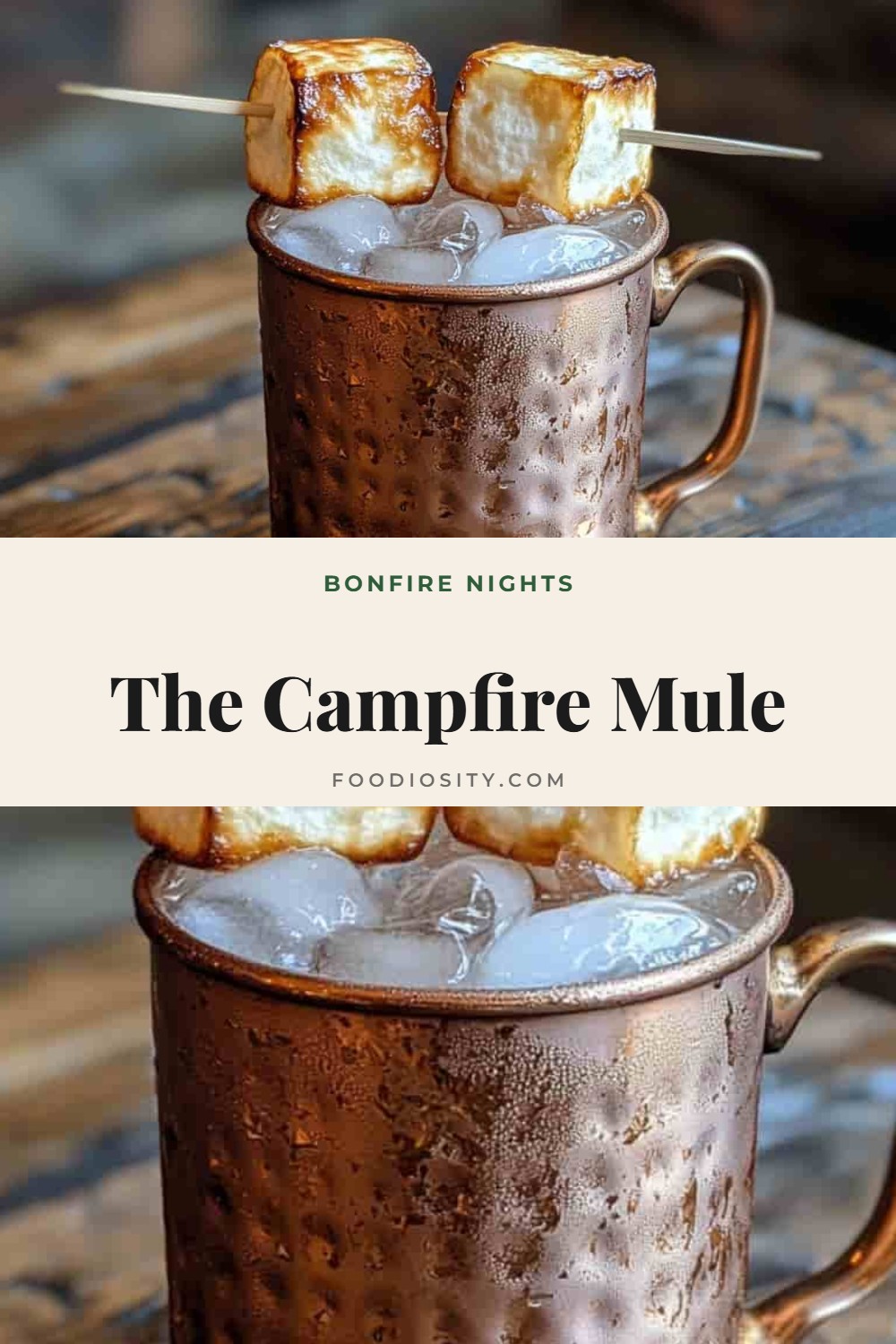 Campfire Mule &mdash; Mezcal, Amaretto, Lime and Ginger Beer With a Toasted Marshmallow