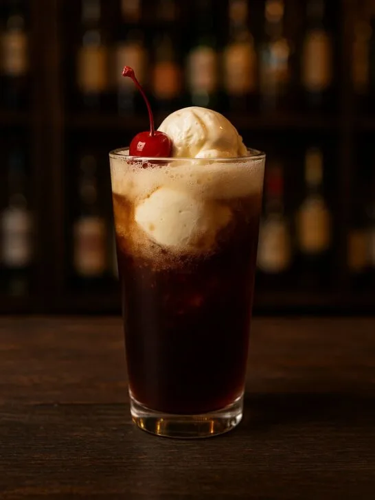 Cherry Cola Bourbon Float
