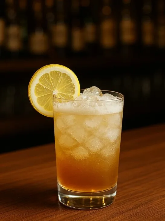Maple Bourbon Fizz