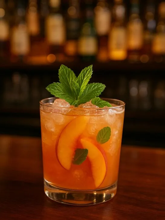 Peach Bourbon Smash