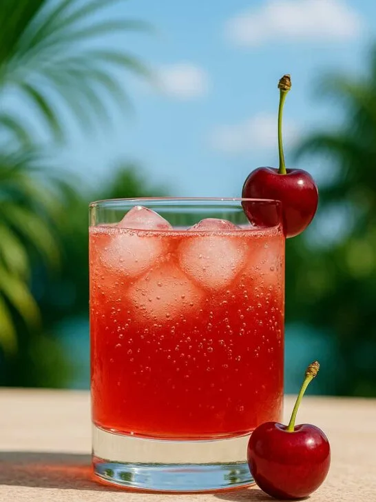 Cherry Lime Vodka Sparkler