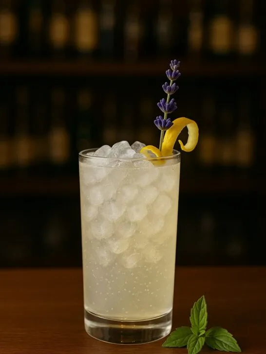 Lavender Lemon Gin Sparkler