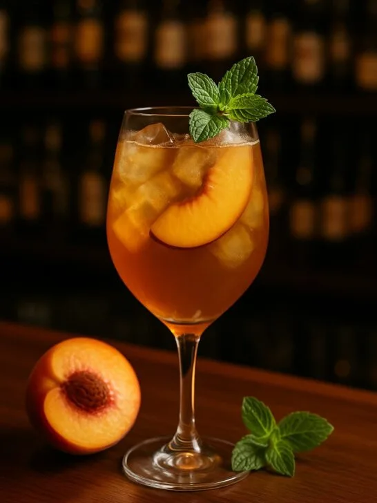Peach Bourbon Iced Tea