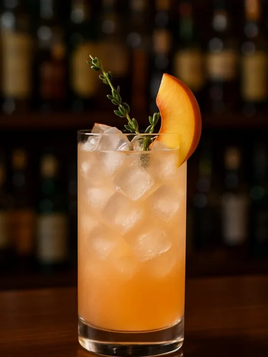 Peach & Thyme Gin Spritz