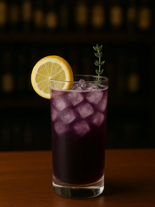 Blueberry Thyme Gin Twist