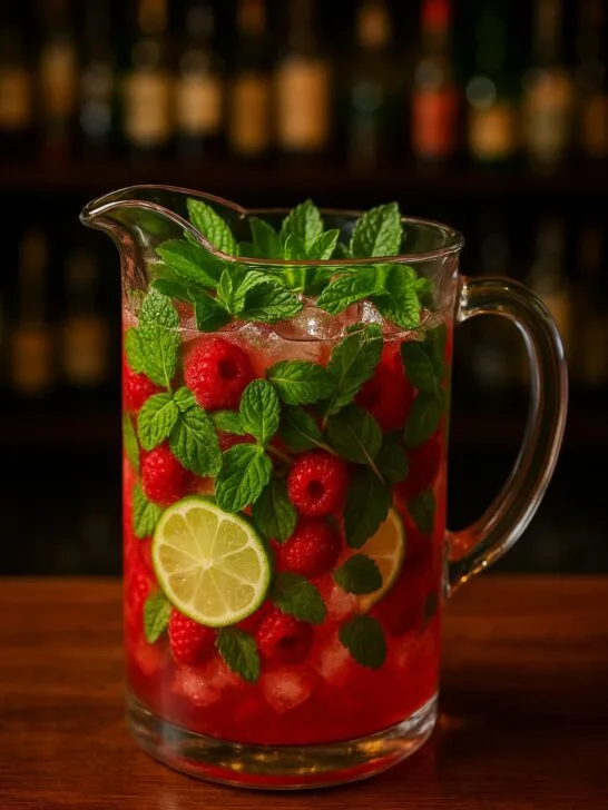 Raspberry Mojito Pitcher
