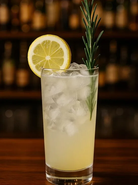 Rosemary Gin Lemon Fizz
